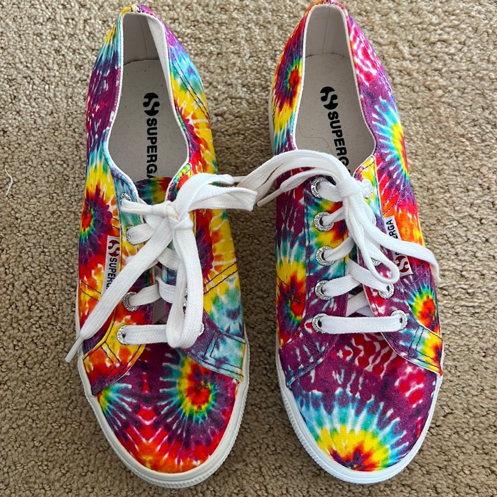 Brand new Superga platform Tie Dye 6.5 womens